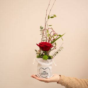 von Herzen I rote Rose