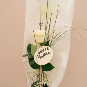 Weiße Rose I Beste Mama