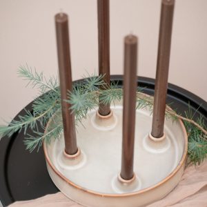 Adventskranz-Keramikteller I Luise